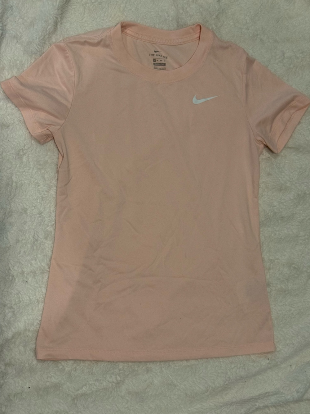 Nike the Nike tee in pink size xs